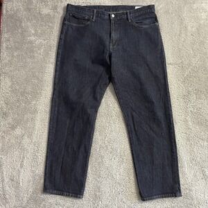 Gap Jeans Mens Size 38x32 Straight Leg GapFlex Dark Wash Blue Denim Mid‎ Rise